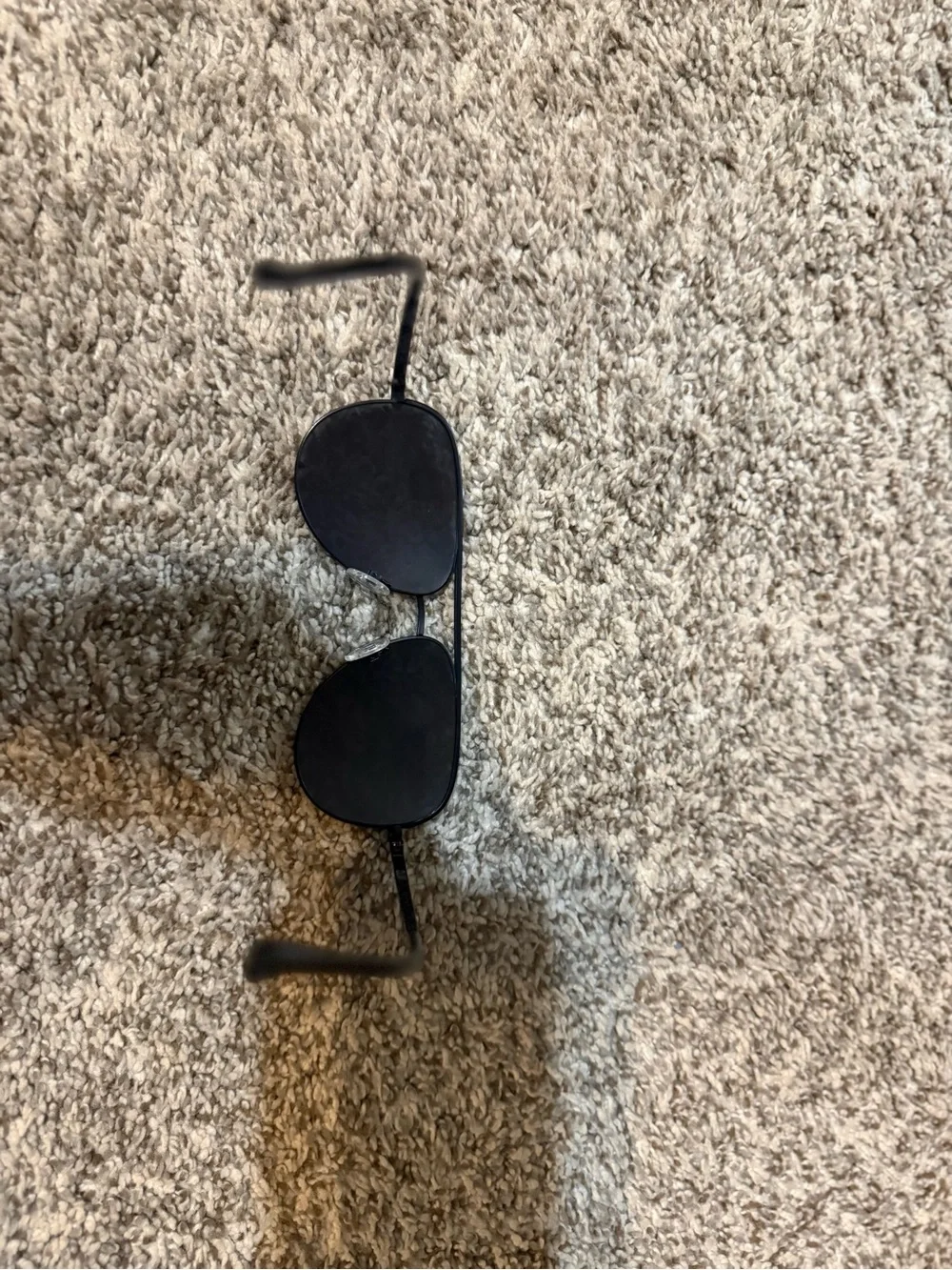 Quay Black Aviator Sunglasses